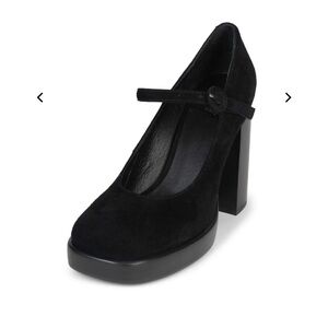 Jeffery Campbell Mary Ann Black Suede Shoes